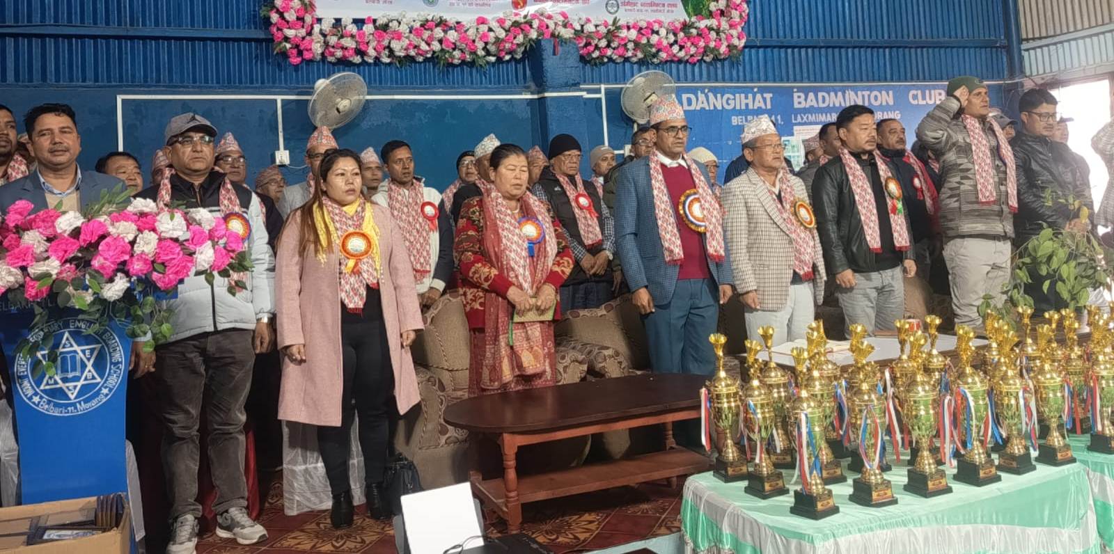 बेलबारीमा प्रदेश स्तरीय ब्याडमिन्टन प्रतियोगिता सुरु