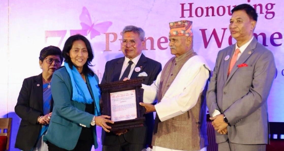 पहिलो ओलम्पियन सँगिना सम्मानित