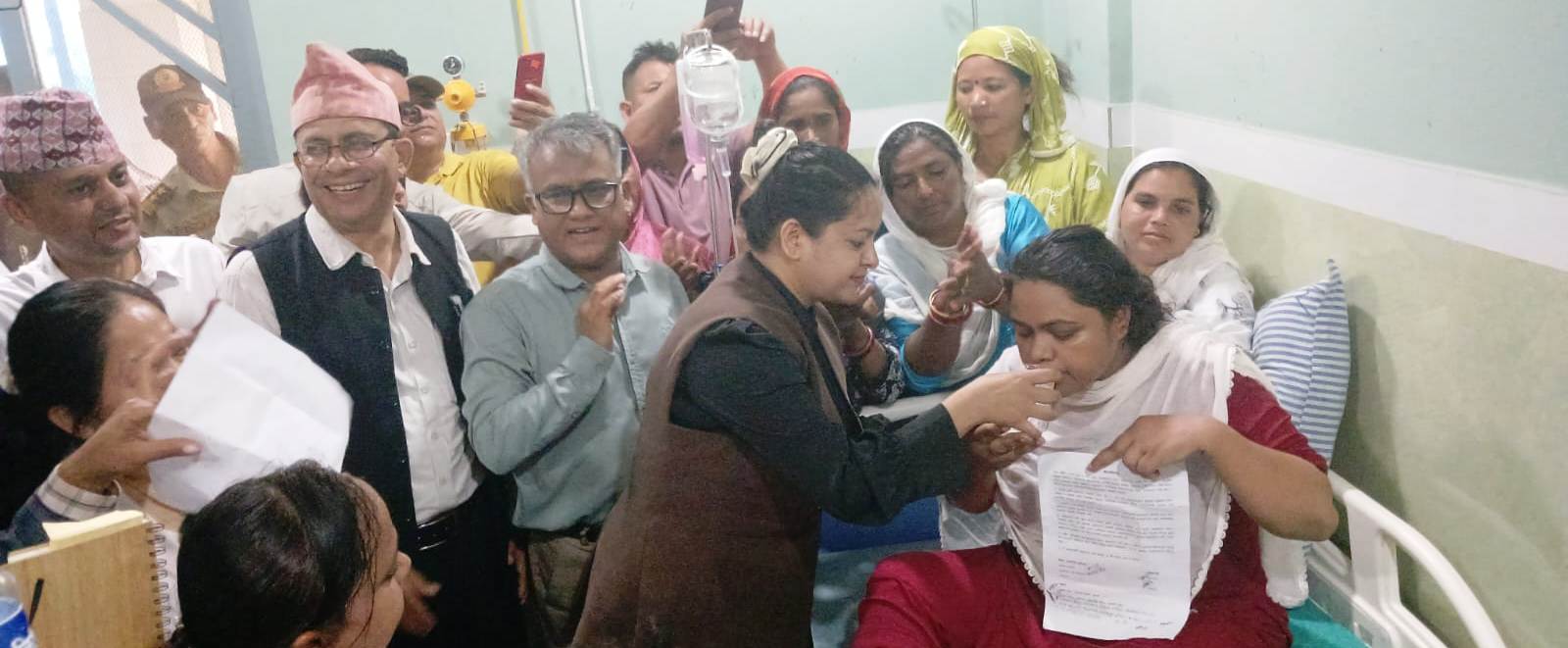 रुबी खान र सरकारबीच ५ बुँदे सहमति, २३ औँ दिनमा अनसन तोडियो