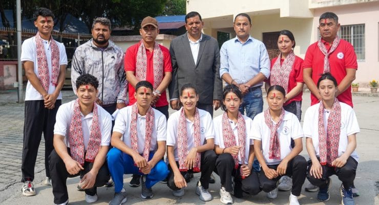 क्योरुगी तेक्वान्दो टोली मंगोलिया जाँदै 