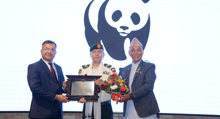 नेपाली सेनालाई विश्व वन्यजन्तु कोषको सम्मान