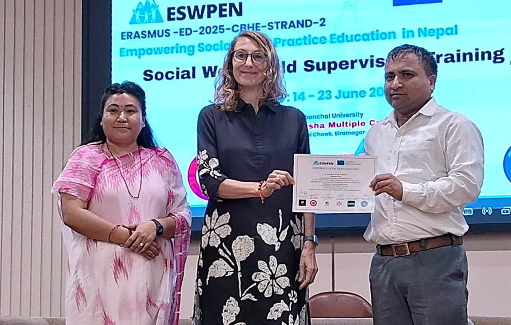 सामाजिक कार्यका शिक्षकका लागि क्षमता अभिवृद्धि तालिम सम्पन्न