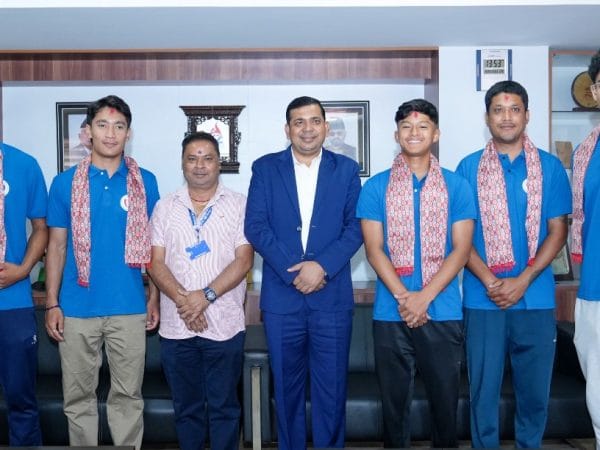 नेपाली बास्केटबल टोली चीन प्रस्थान 