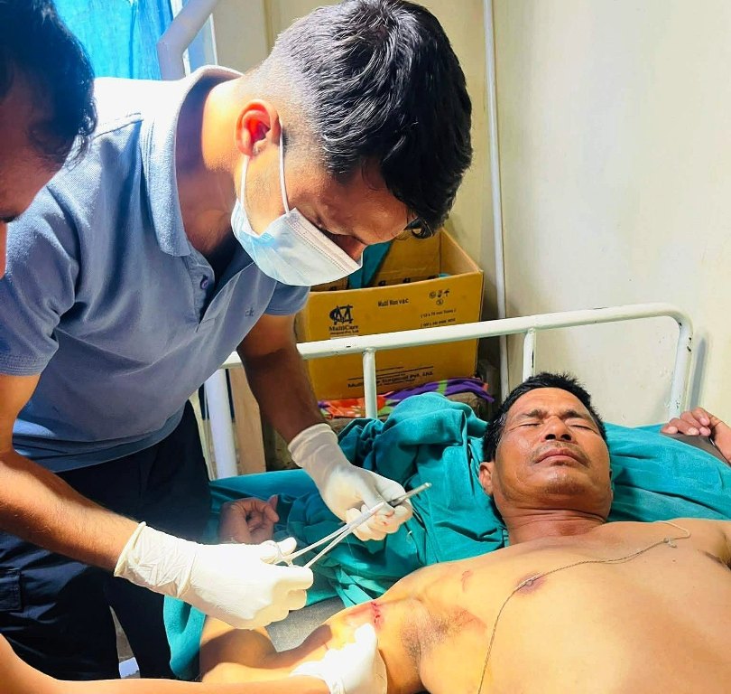  बाघको आक्रमणबाट एक जना घाइते