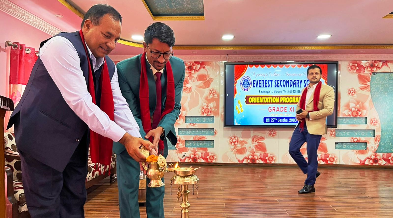 एभरेष्टमा विद्यार्थी अभिमुखीकरणः ‘लक्ष्य र मेहनत नै सफलताको आधार’