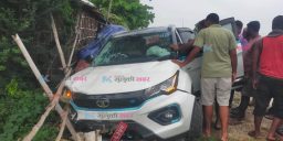 सुनसरीमा डाक्टरले चलाएको कारले दुर्घटना गरायो : प्रहरीका वरिष्ठ सईको मृत्यु, पत्नी घाइते