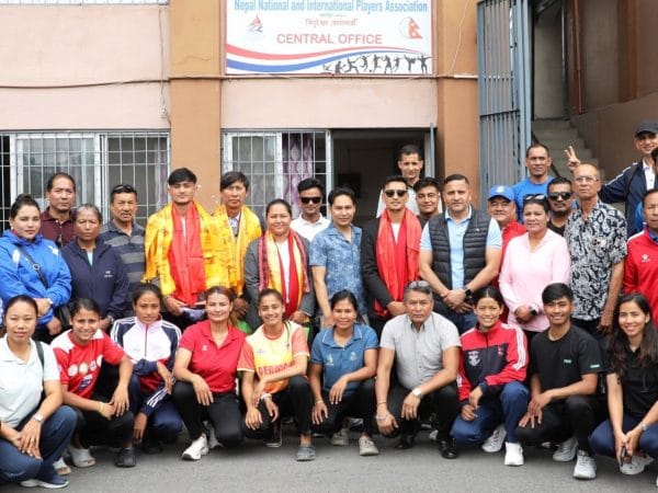 राखेपका नवनियुक्त पदाधिकारीलाई ओलम्पियन र खेलाडी संघद्वारा स्वागत