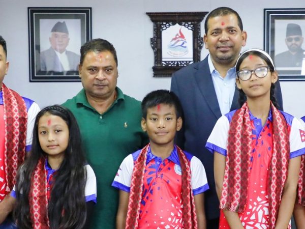 विश्व चिल्ड्रेन्स बेसबल फेयरमा सहभागी हुने नेपाली टोलीको बिदाइ