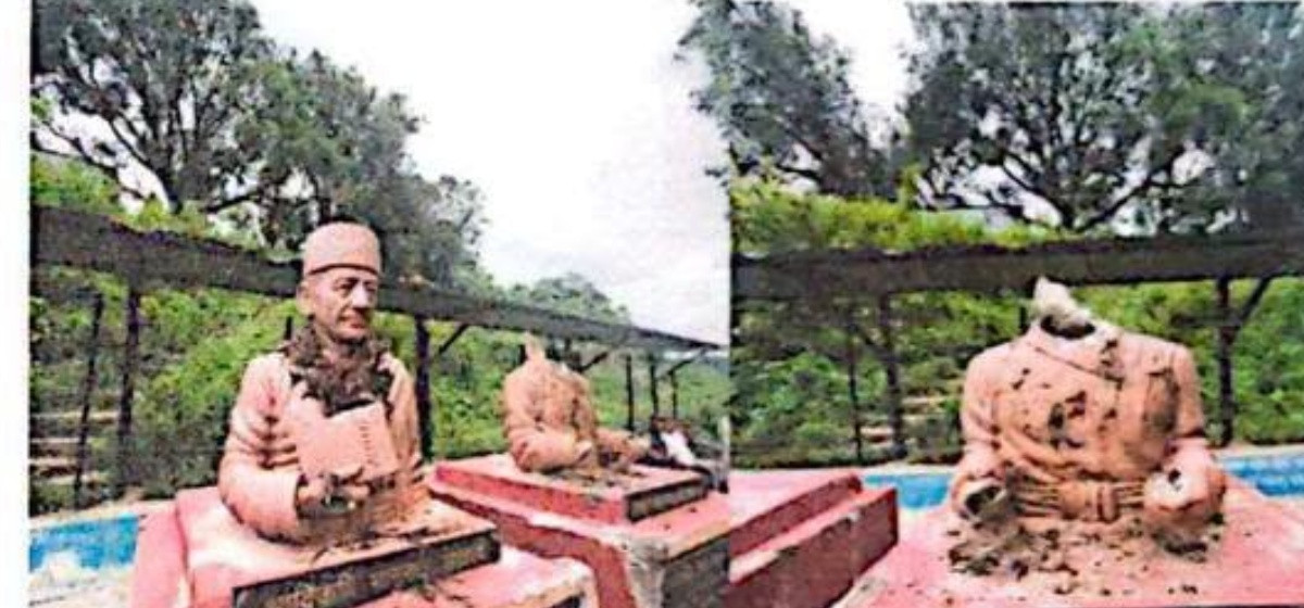 भानुभक्त र घाँसीको सालिक तोडफोड गर्ने युवक पक्राउ