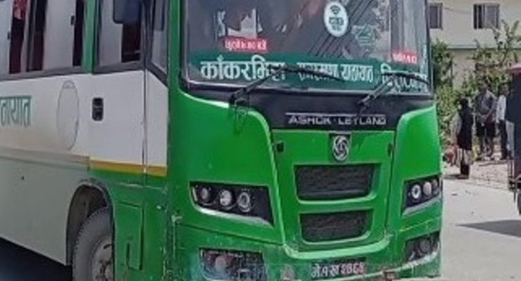 बसको ठक्करबाट पैदल यात्रीको मृत्यु