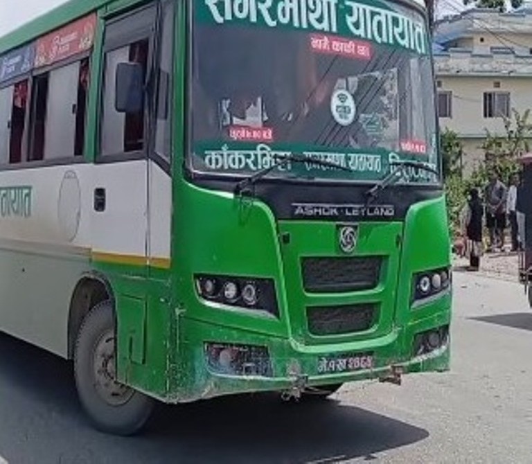 बसको ठक्करबाट पैदल यात्रीको मृत्यु