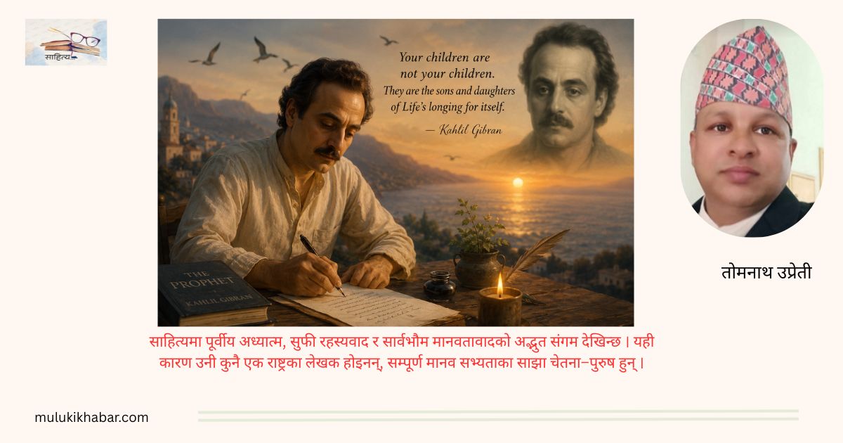 खलील जिब्रानः प्रेम, दर्शन र मानवताको अमर स्वर
