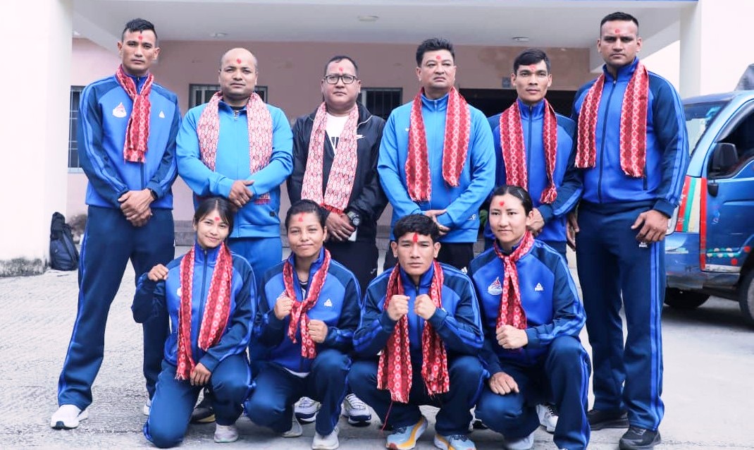 २० औँ एसियाली खेलकुद: नेपाली बक्सिङ टोली वैदेशिक प्रशिक्षणका लागि भारत प्रस्थान    