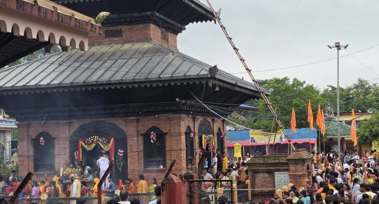 साउनको तेस्रो सोमबार अर्जुनधारा धाममा ४० हजारभन्दा बढीले गरे जलार्पण