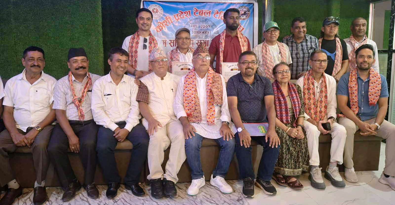 टेबल टेनिस संघको अध्यक्षमा राजेशमान श्रेष्ठ निर्विरोध निर्वाचित