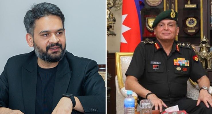 प्रधानमन्त्री र भारतका प्रधानसेनापति बीच भेटवार्ता