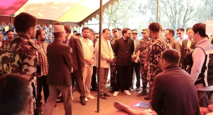 प्रधानमन्त्रीद्वारा बाढी प्रभावित क्षेत्रको स्थलगत निरीक्षण