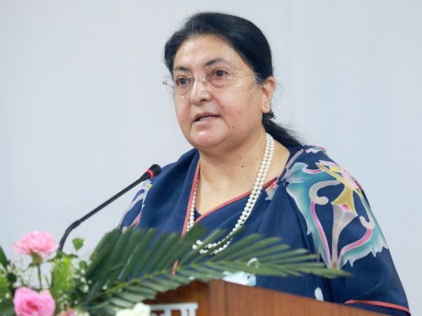 बाढी–पहिरो पीडितको उद्धार र राहतमा जुट्न पूर्वराष्ट्रपति भण्डारीको आग्रह