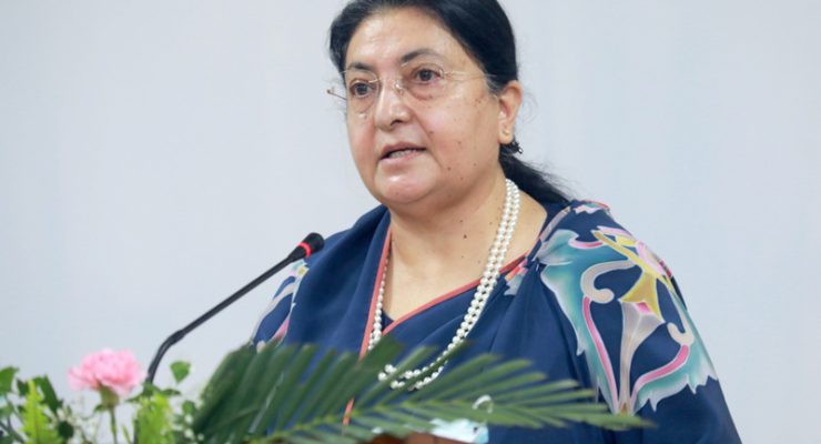 बाढी–पहिरो पीडितको उद्धार र राहतमा जुट्न पूर्वराष्ट्रपति भण्डारीको आग्रह