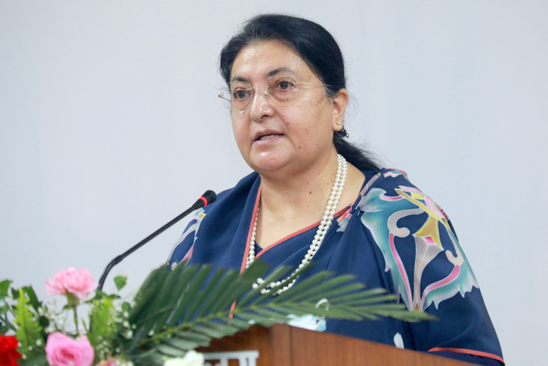 बाढी–पहिरो पीडितको उद्धार र राहतमा जुट्न पूर्वराष्ट्रपति भण्डारीको आग्रह