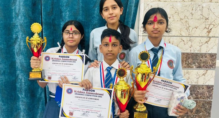 ‘कृष्ण मेरो कल्पनामा’ चित्रकला प्रतियोगिता: एभरेस्ट स्कुलको वर्चस्व
