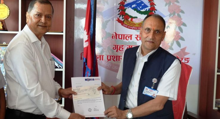 बाढीपीडितको राहतका लागि न्युरो अस्पतालद्वारा २१ लाख रुपैयाँ सहयोग