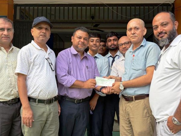 अर्किड कलेजले बाढी प्रभावितका लागि ५ लाख सहयोग