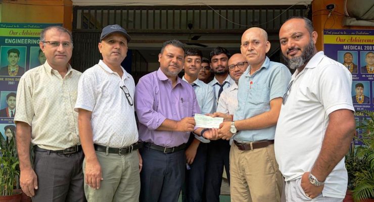 अर्किड कलेजले बाढी प्रभावितका लागि ५ लाख सहयोग