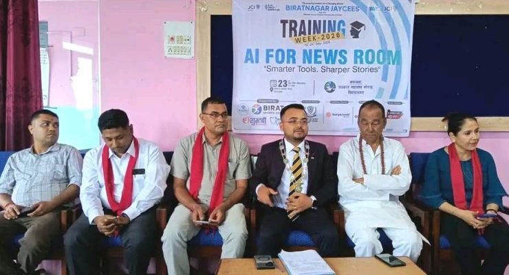 जेसीज तालिम सप्ताह: एकै दिन ‘स्टार्ट अप माइन्ड सेट’ र ‘एआई फर न्युज रुम’ तालिम