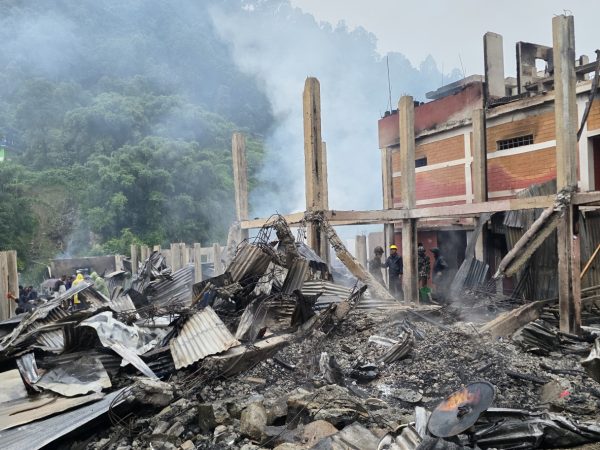 ताप्लेजुङको दोभान बजारमा आगलागी दोहोरिँदा स्थानीयको बिचल्ली